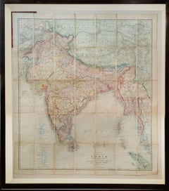 Stanford's Portable Map of India