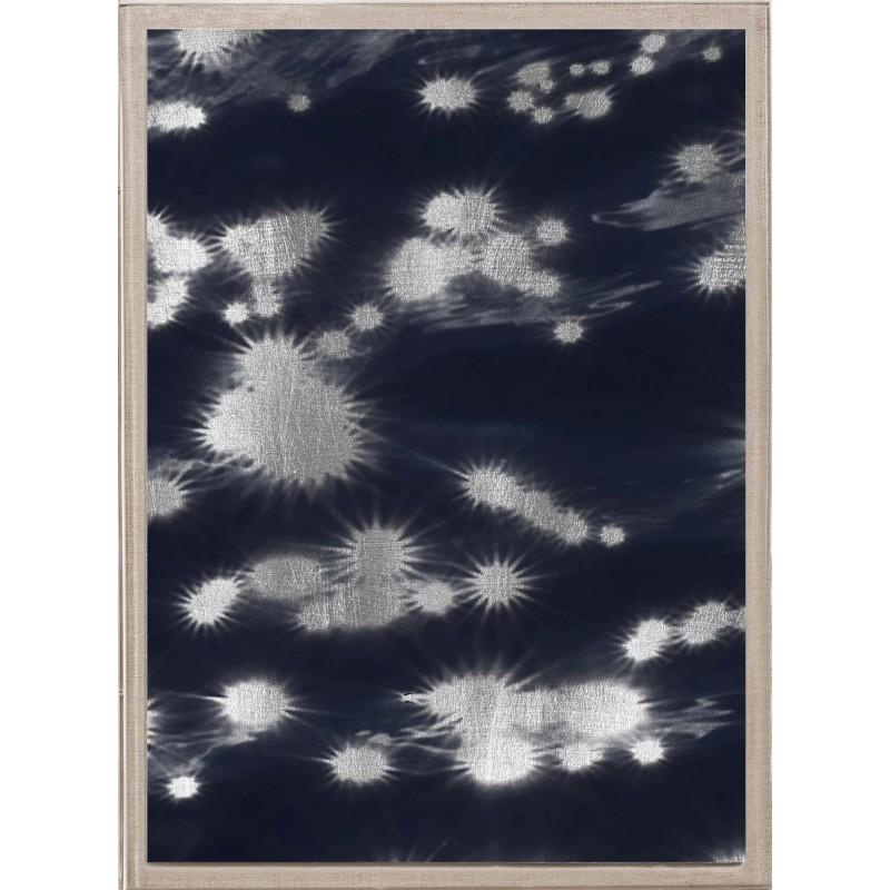Unknown Print - Star Dreams, No. 3, silver leaf, framed