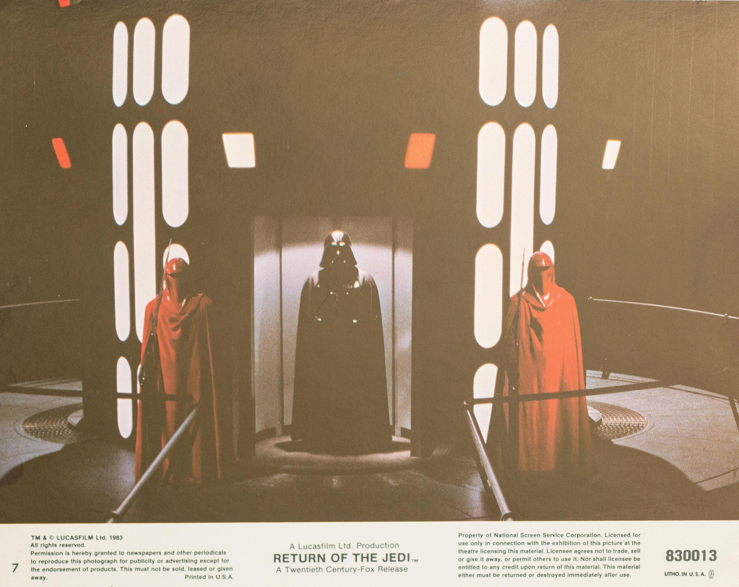 Unknown Figurative Print – Star Wars Return Of The Jedi 1983 Original Vintage Lobby Karte 7