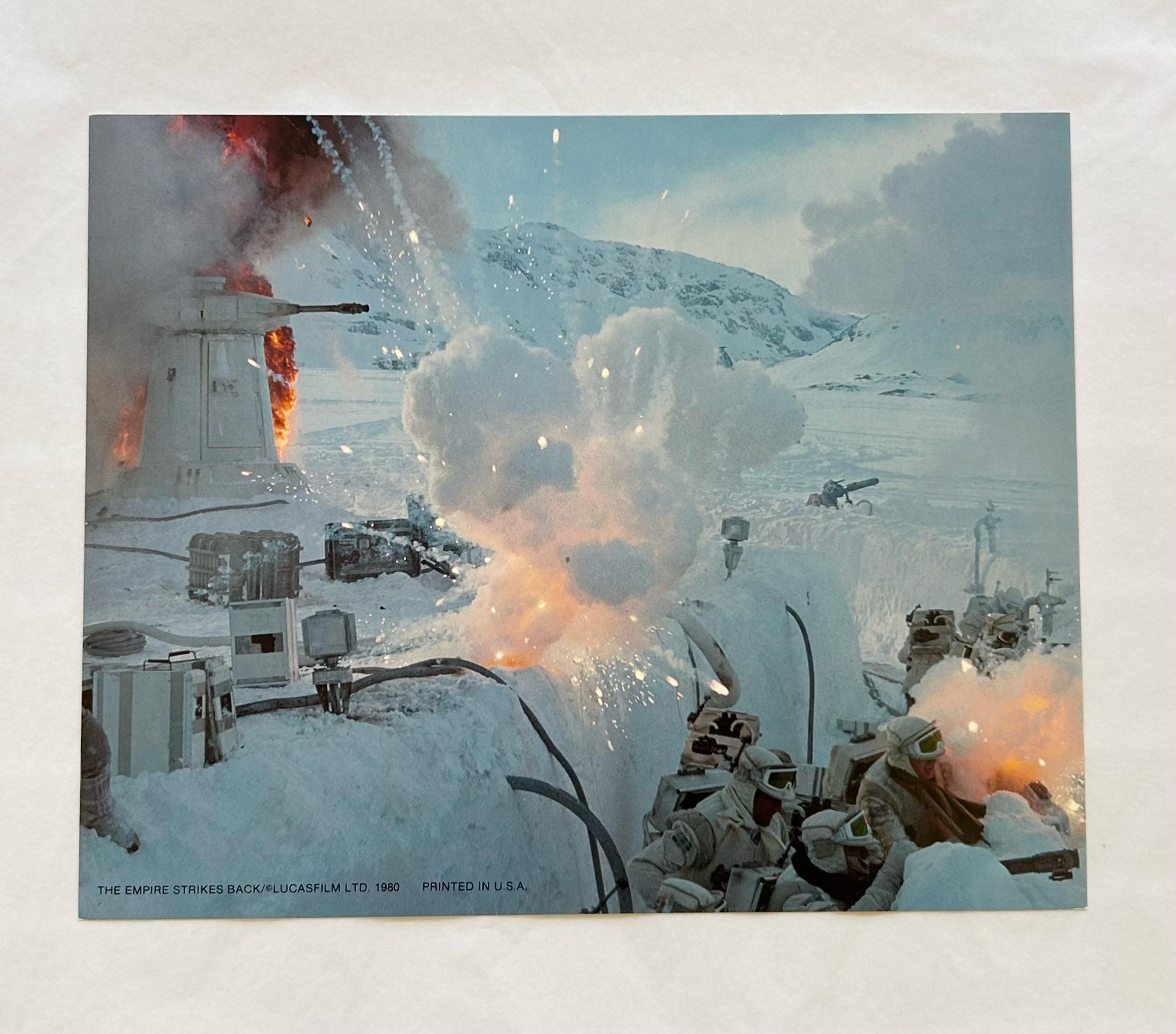 Star Wars: The Empire Strikes Back 1980 Vintage Battle of Hoth Lobby Card - Print by Unknown