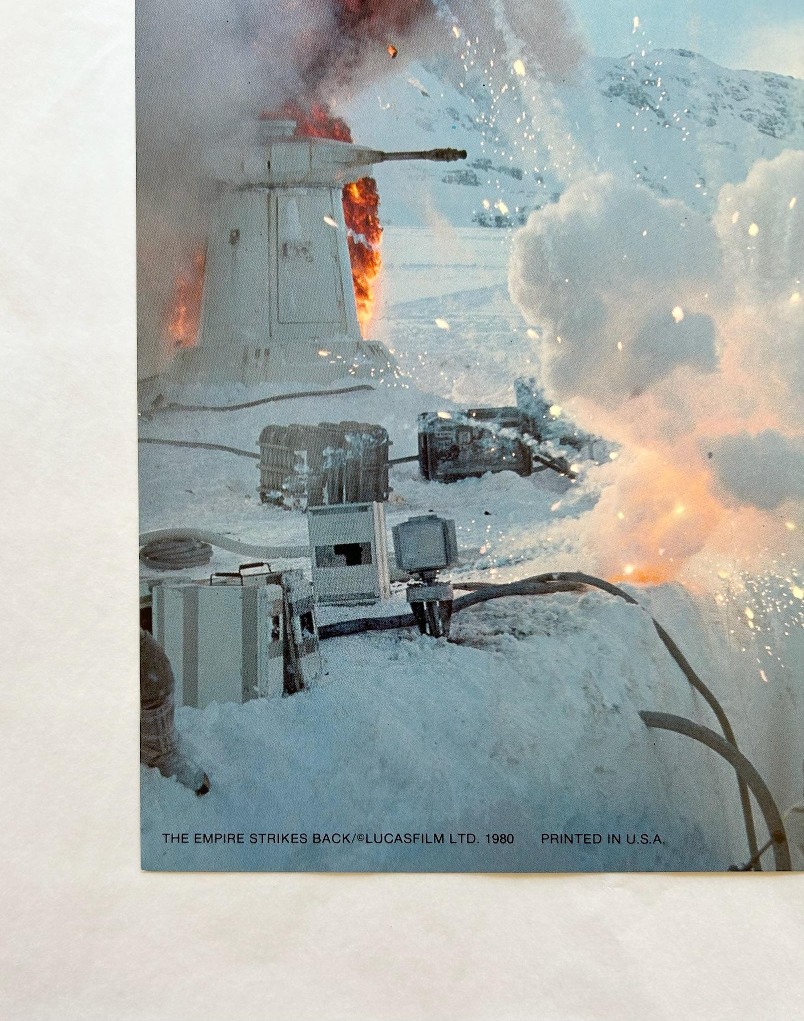 Star Wars: The Empire Strikes Back 1980 Vintage Battle of Hoth Lobby Card - Gray Figurative Print by Unknown