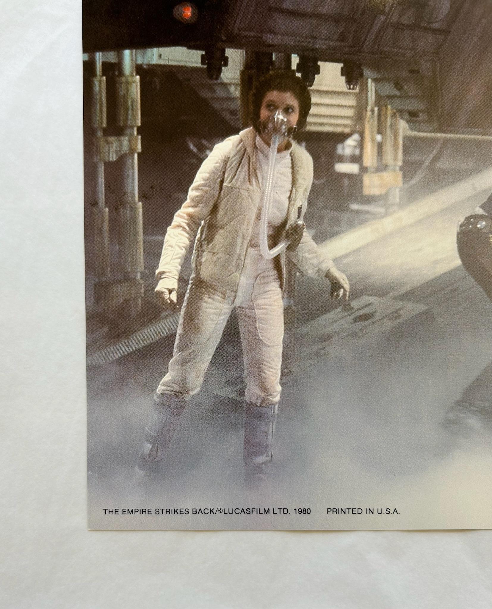 Star Wars: El Imperio Contraataca 1980 Vintage Lobby Card #11 - Figurative Print Gris de Unknown
