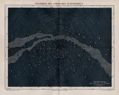 Stars of the Northern Sky, German antique astronomy chromolithograph print