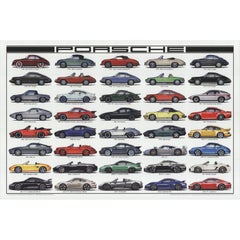 Steve Anderson 'Porsche' 2015- Offset Lithograph