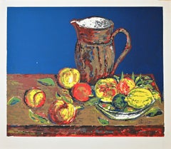 Still Life - Original Screen Print on Paper signed Piscini - Late 20th Century