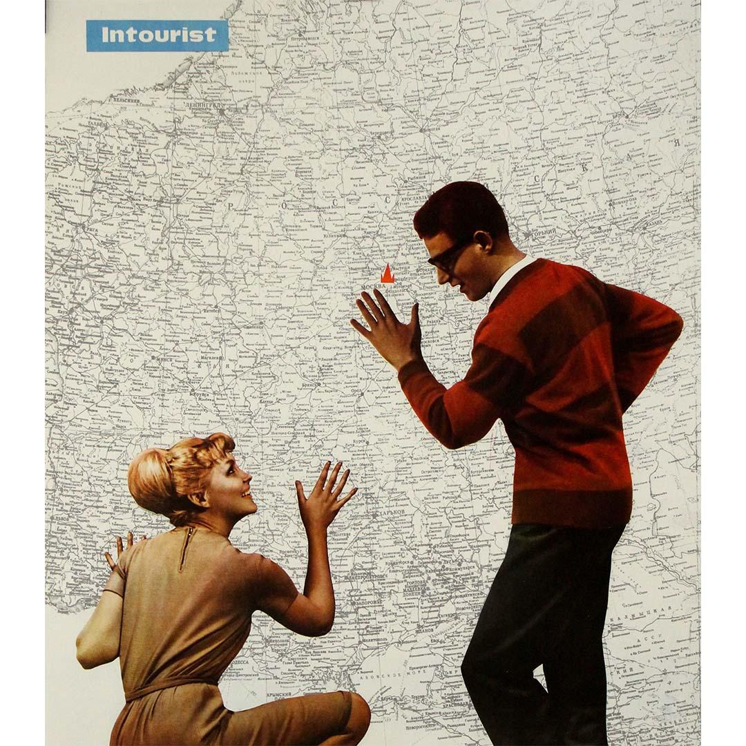 Striking 1970s original Soviet travel poster by Intourist - USSR For Sale 1
