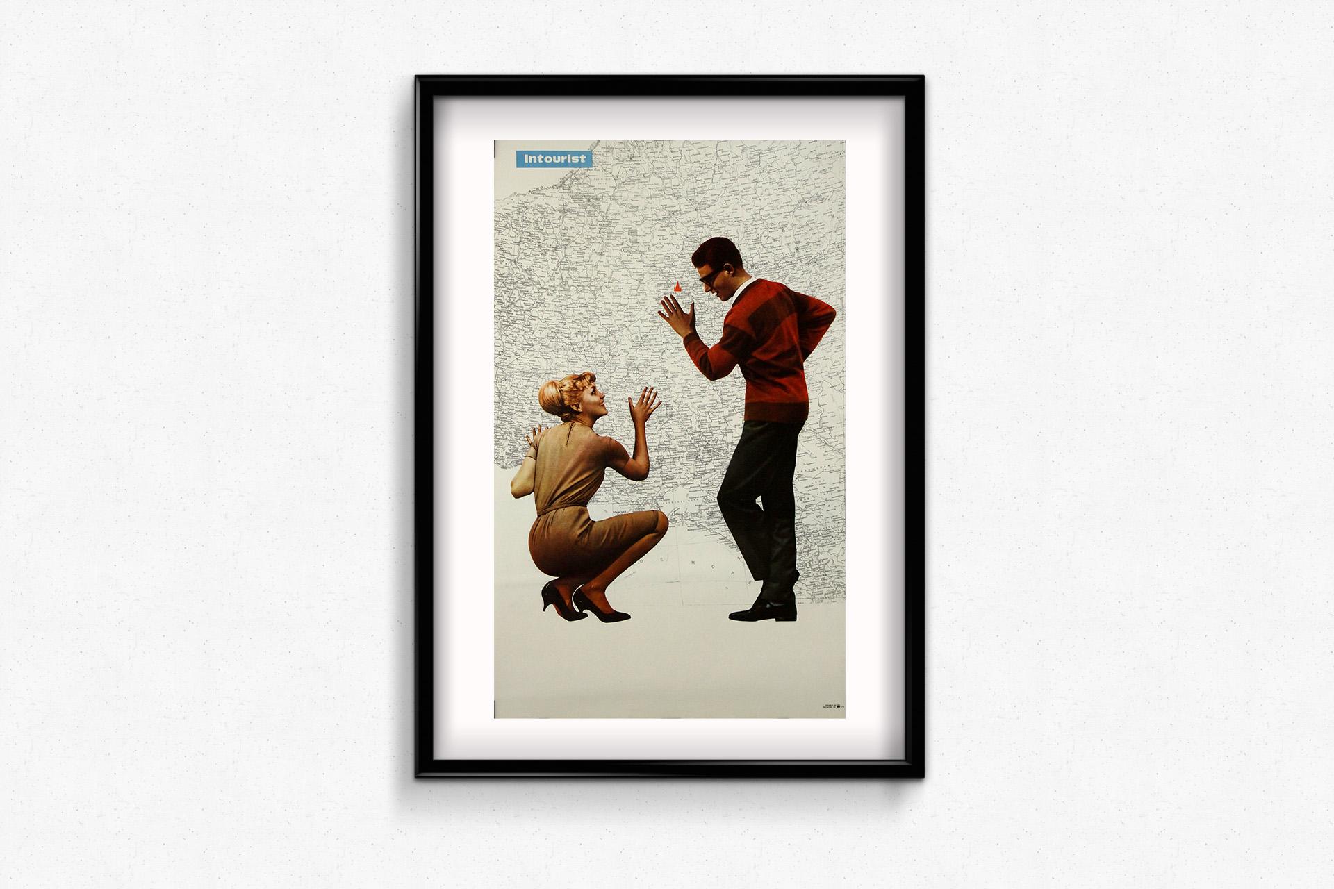 Striking 1970s original Soviet travel poster by Intourist - USSR For Sale 2