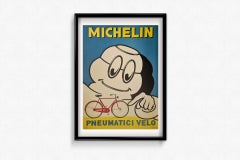 striking advertising poster by Michelin French tire manufacturer
