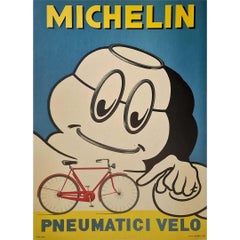 Vintage striking advertising poster by Michelin French tire manufacturer
