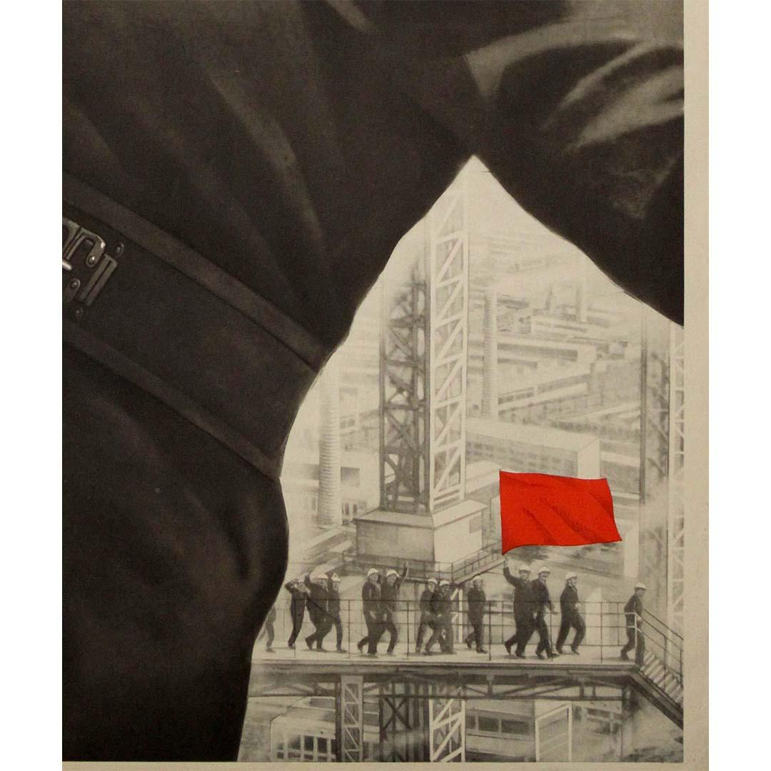 Striking Soviet propaganda poster from 1980 - USSR - CCCP For Sale 1