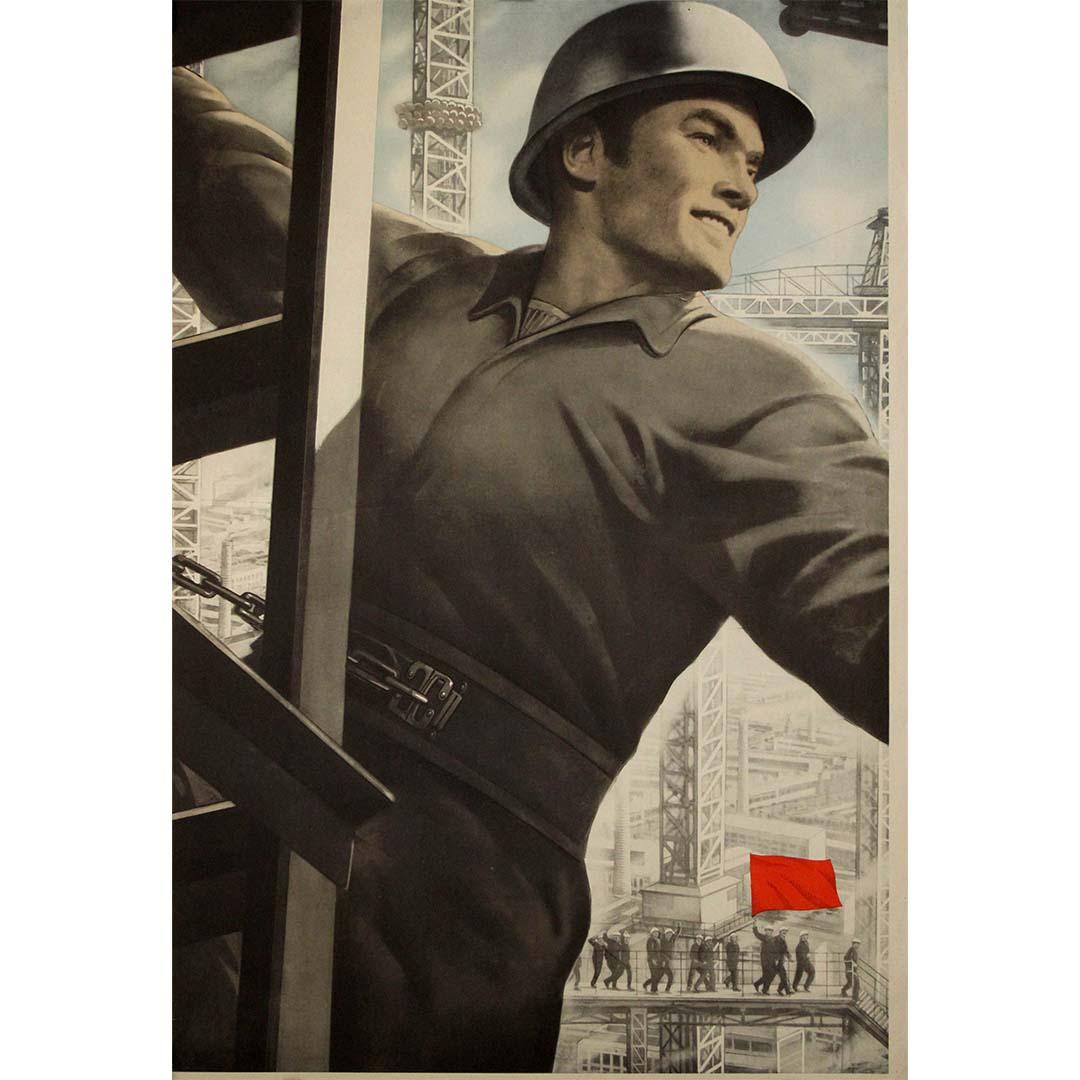 Striking Soviet propaganda poster from 1980 - USSR - CCCP - Print by Unknown