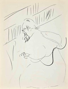 Study for Self-portrait – Originallithographie von Raoul Dufy – 1930er Jahre