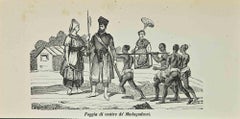 Stil der Kleidung von Madagadassi – Lithographie – 1862