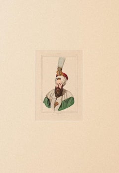 Sultan Selim - Original Hand-Colored Lithograph - 19th Century