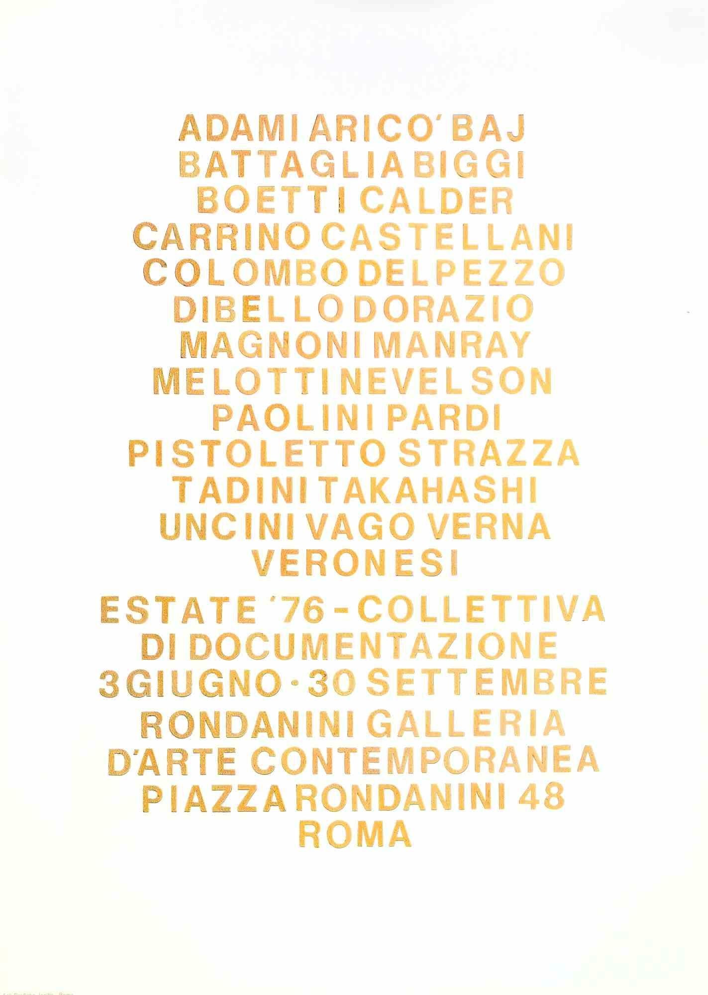 Summer '76 Collective Exhibition Poster, Offset Print, Contemporary