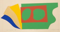 Sunny Fruits, Minimalist Screenprint by Shirai Akiko
