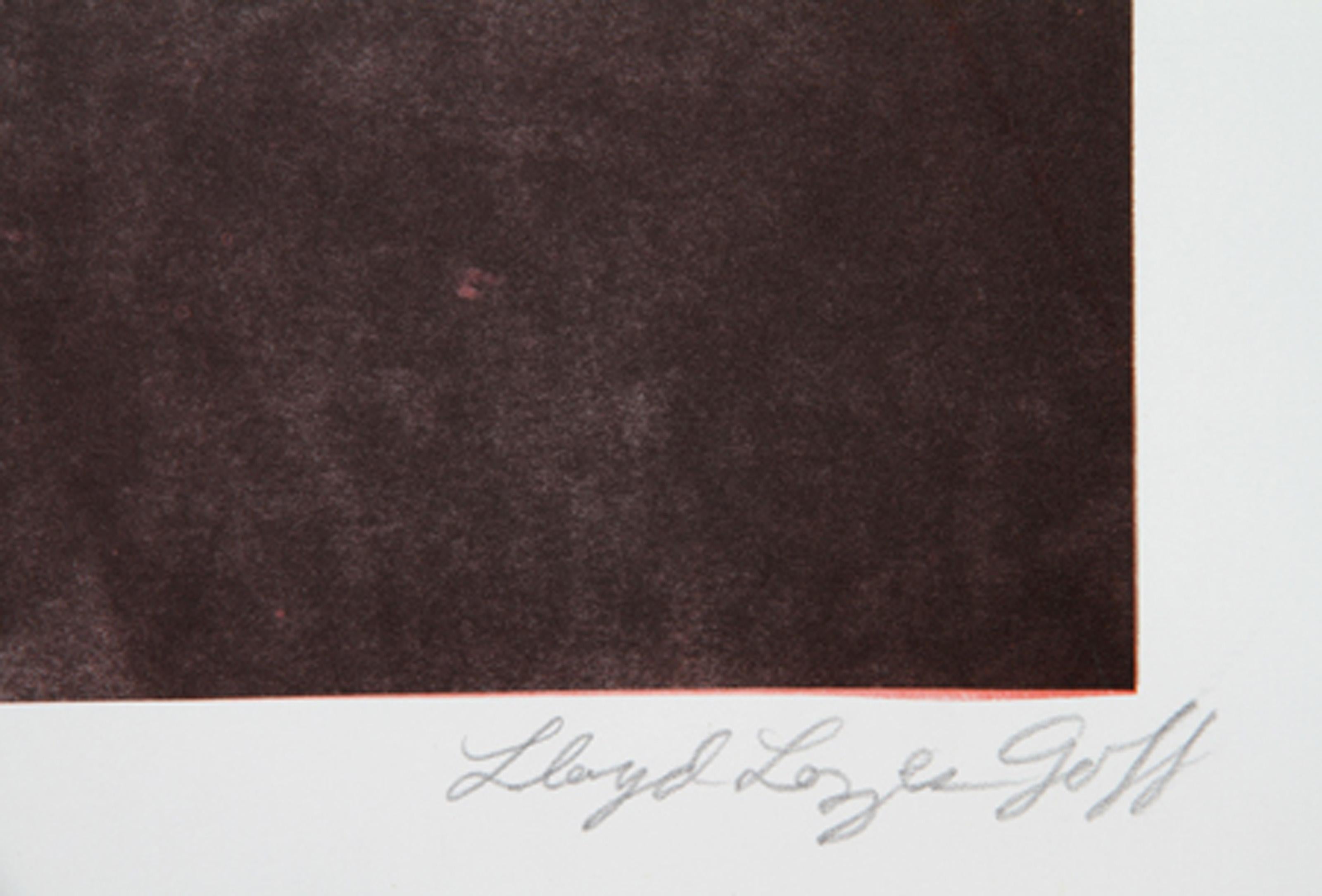 Sunset, Modern Lithograph by Lloyd Lozes Goff - Black Landscape Print by Unknown