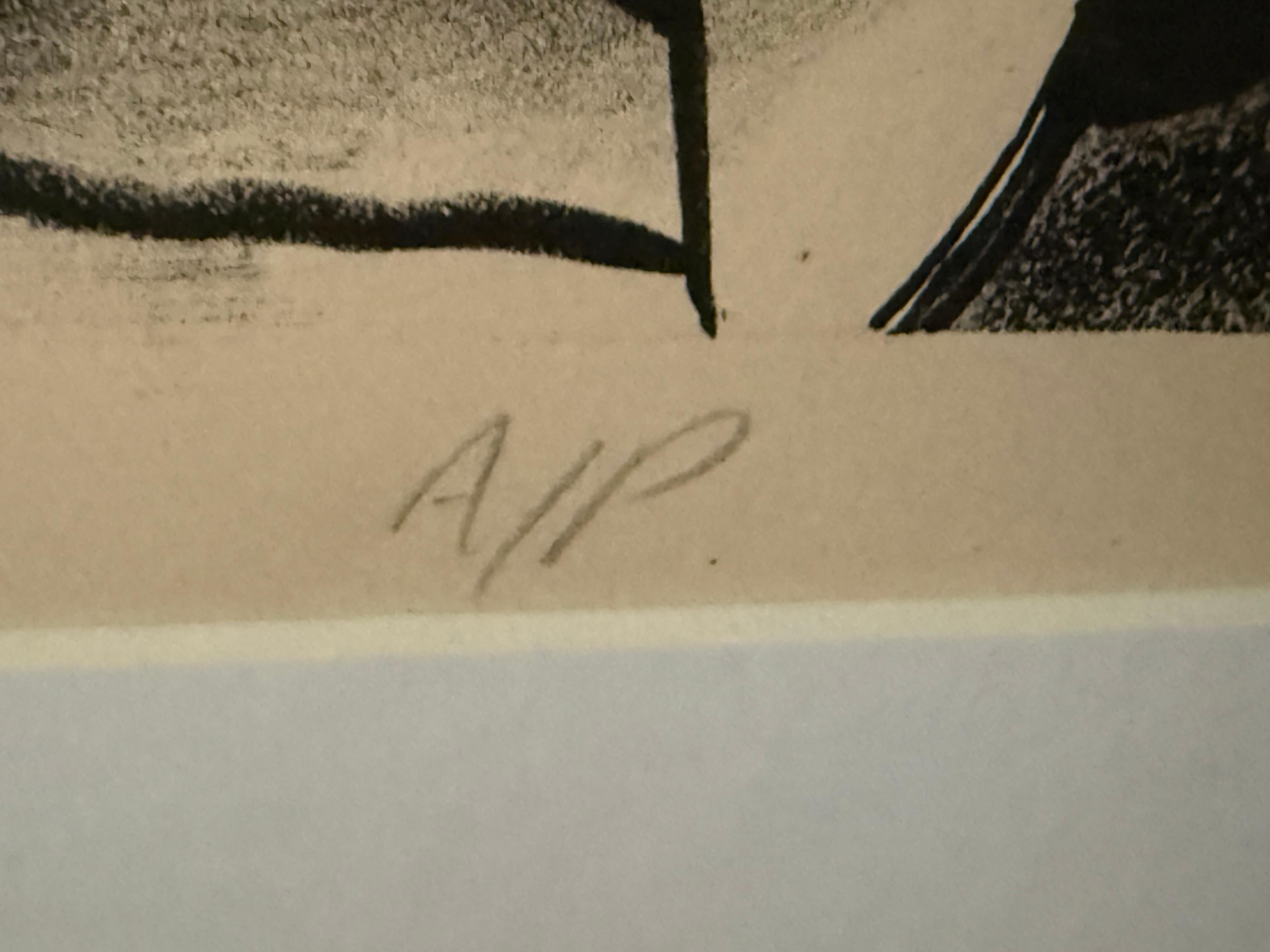 Surrealist Profiles - Artist Proof Lithograph For Sale 1