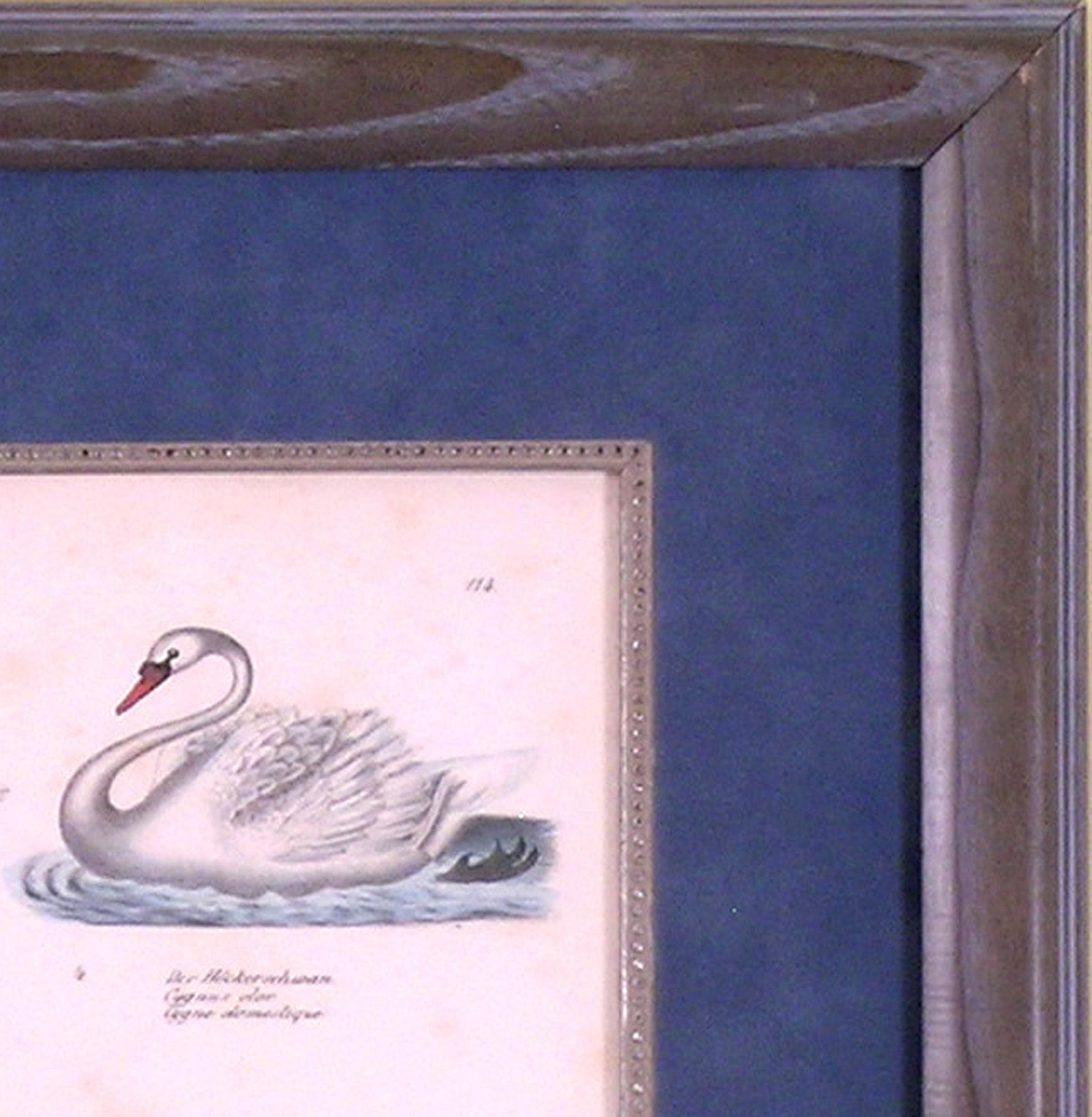 É cygnes  e Spécifications :  Assiette en métal 114 en vente 3