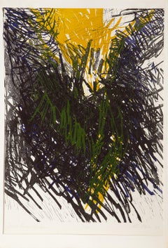Sward Poem: The House, Abstract Expressionist Screen Print by Peter Kalen