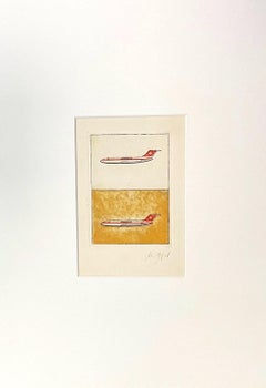 Swissair - Incisione originale - 1970s