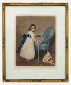 T. H. H. Crawford dopo John Raphael Smith - Litografia, Ragazza e sedia blu