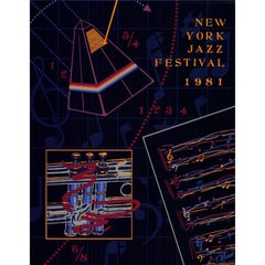 T. Mann 'New York Jazz Festival 1981' 1981- Serigraph