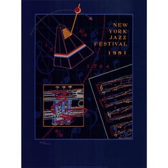T. Mann 'New York Jazz Festival 1981' 1981- Serigraph