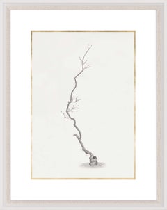 Taccani Branches, No. 1, gold leaf, silkscreen, framed