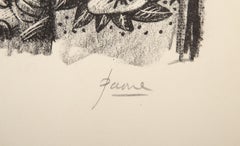 Tattooed Boy, Surrealist Lithograph by Peter Paone