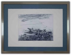 Tension  - Original Etching  - The Late 20th Century