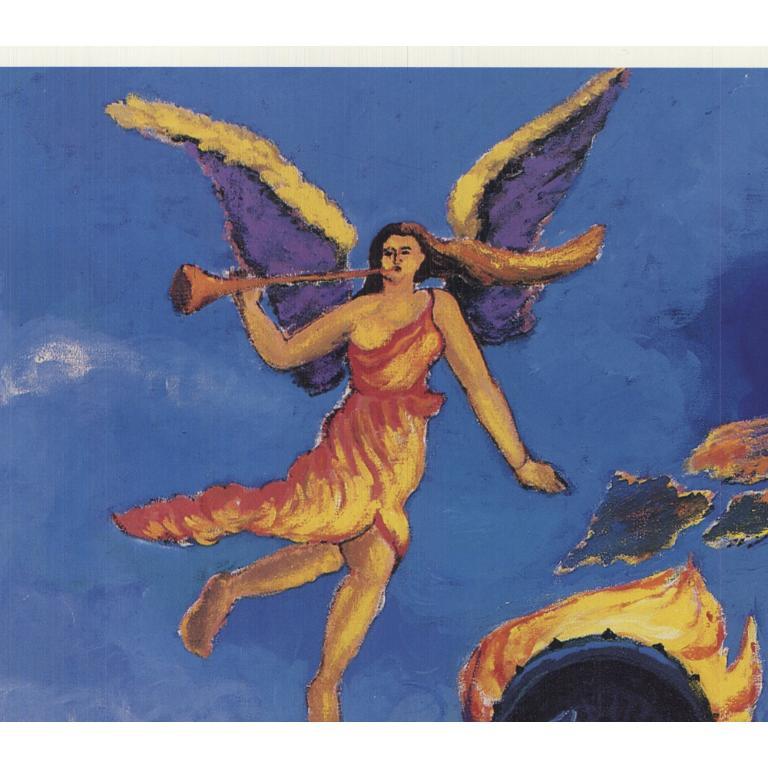 T.F. Chen 'Salute alla libertà' 1986- Litografia offset in vendita 1