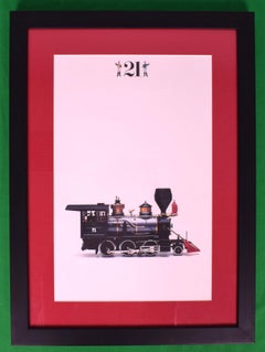 The "21 Club Framed Menu