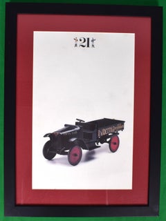 The "21 Club Framed Menu