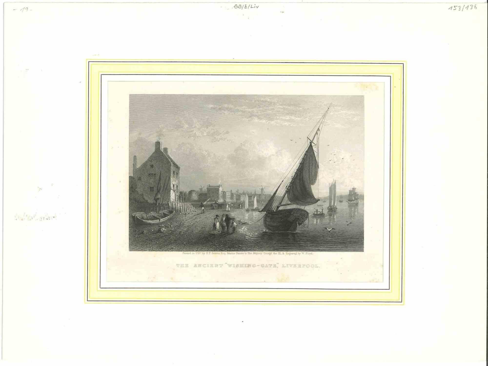 Unknown Landscape Print - The Ancient "Wishing-Gate" - Original Lithograph - Mid-19th Cent