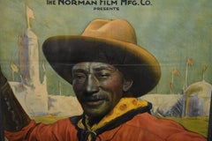 "The Bull Dogger"  Texas Rodeo Movie Poster of Bill Pickett Famous Black Cowboy