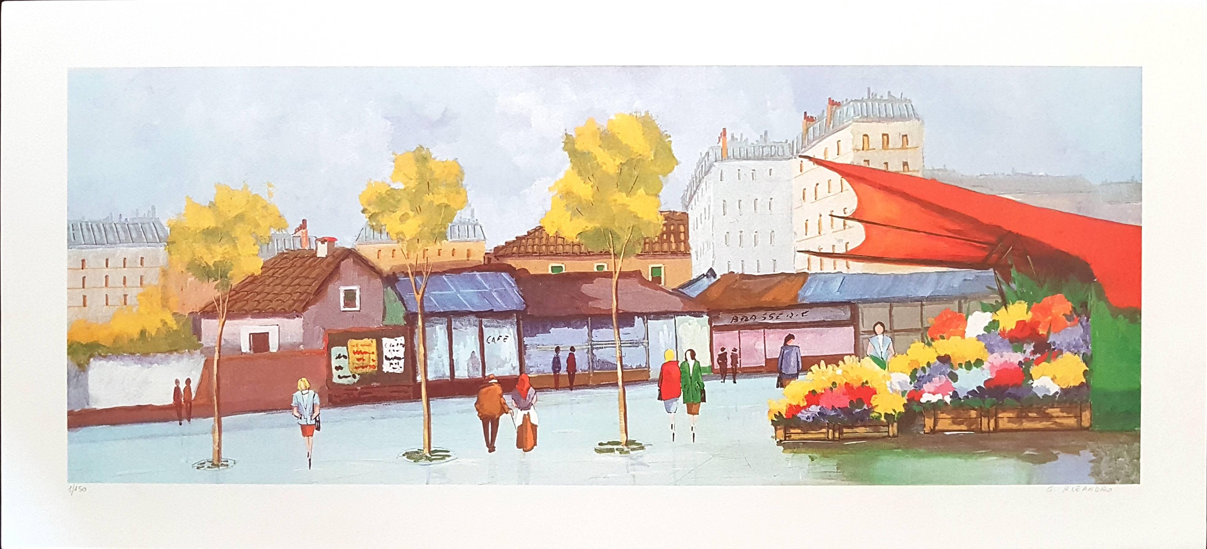 Landscape Print di Unknown - La città