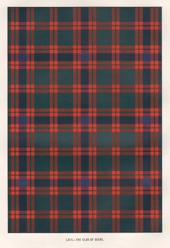The Clan of Skene (Tartan), schottisches Schottland, Kunstdesign-Lithographiedruck