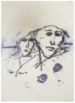 The Couple - Monotype original - 1985