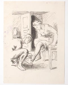 Avec l'aimable autorisation - Lithographie originale - Milieu du XXe siècle