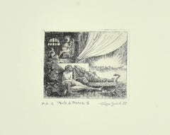 Vintage The Death of Franco - Original Etching - 1978