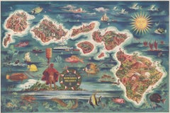 The Dole Map of the Hawaiian Islands.
