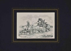 La caduta - Litografia - XIX secolo