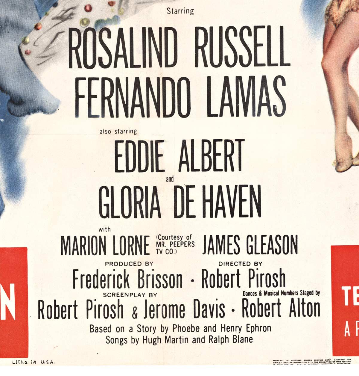 The Girl Rush, locandina originale del 1955. - Portrait Print Beige di Unknown