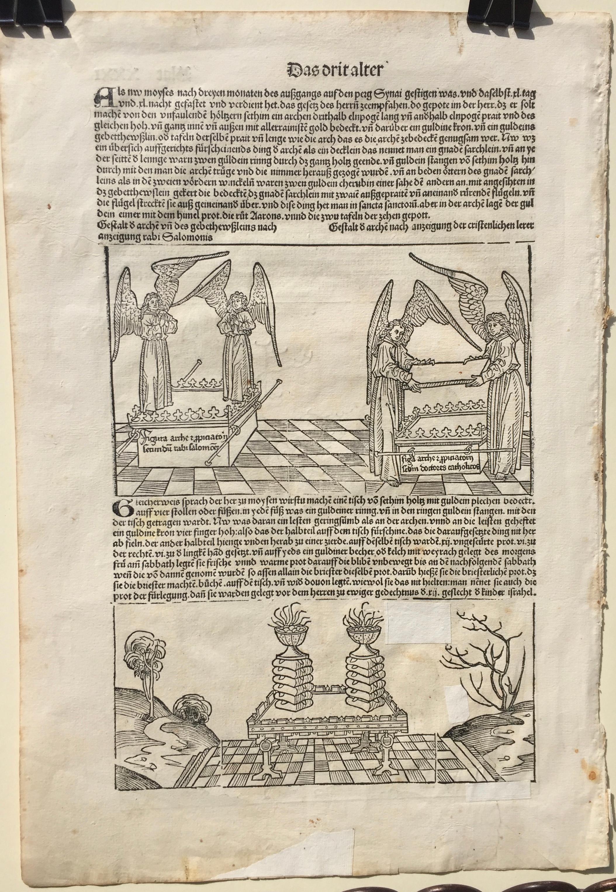 Le veau doré, Chronicle Nuremberg, (528 ans) - Beige Figurative Print par Unknown