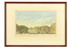 Antique The Hague - Le Fameux Vivier de la Haye -  Etching - 18th Century