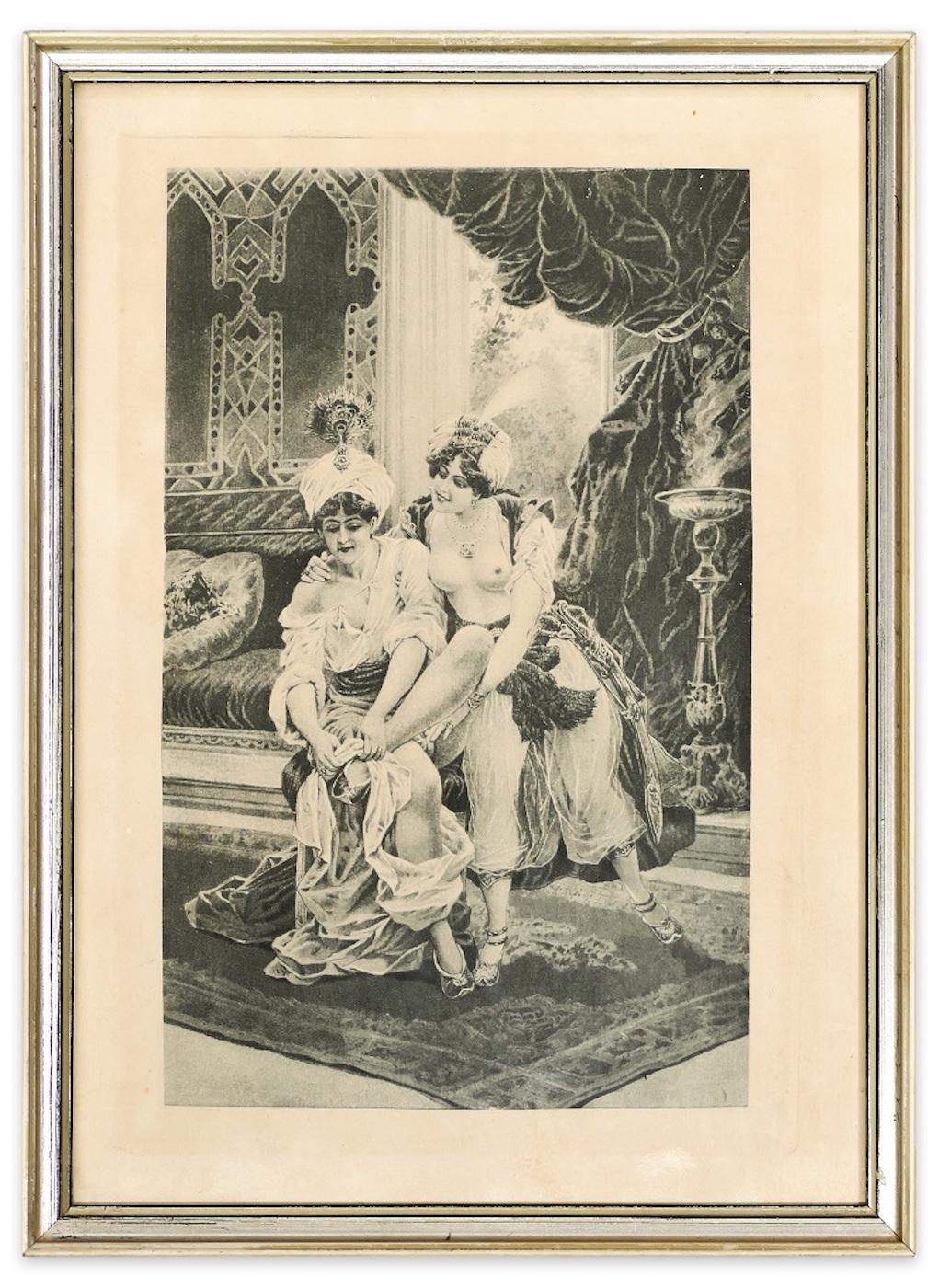 The Harem – Heliogravur – 1906 – Print von Unknown