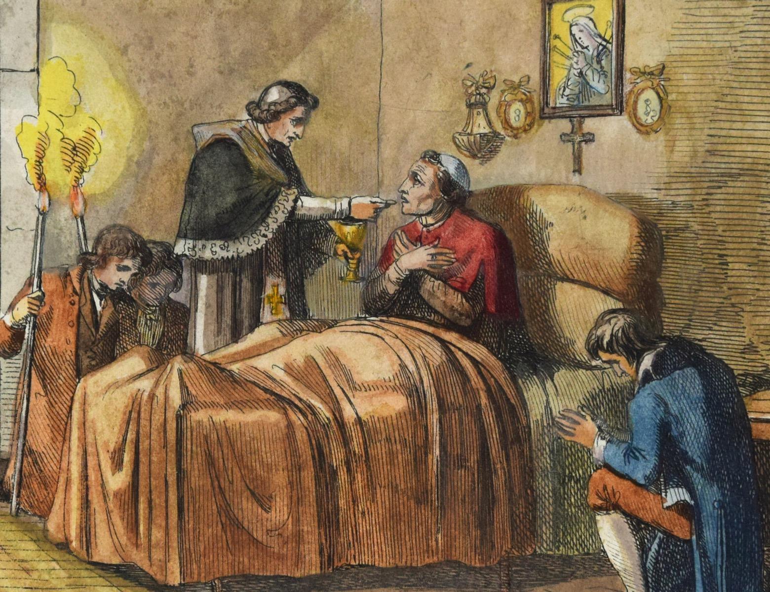 Der Heilige Vater –  Radierung - 19. Jahrhundert – Print von Unknown