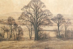 La granja, litografía offset fotorrealista de Kathleen Caddick