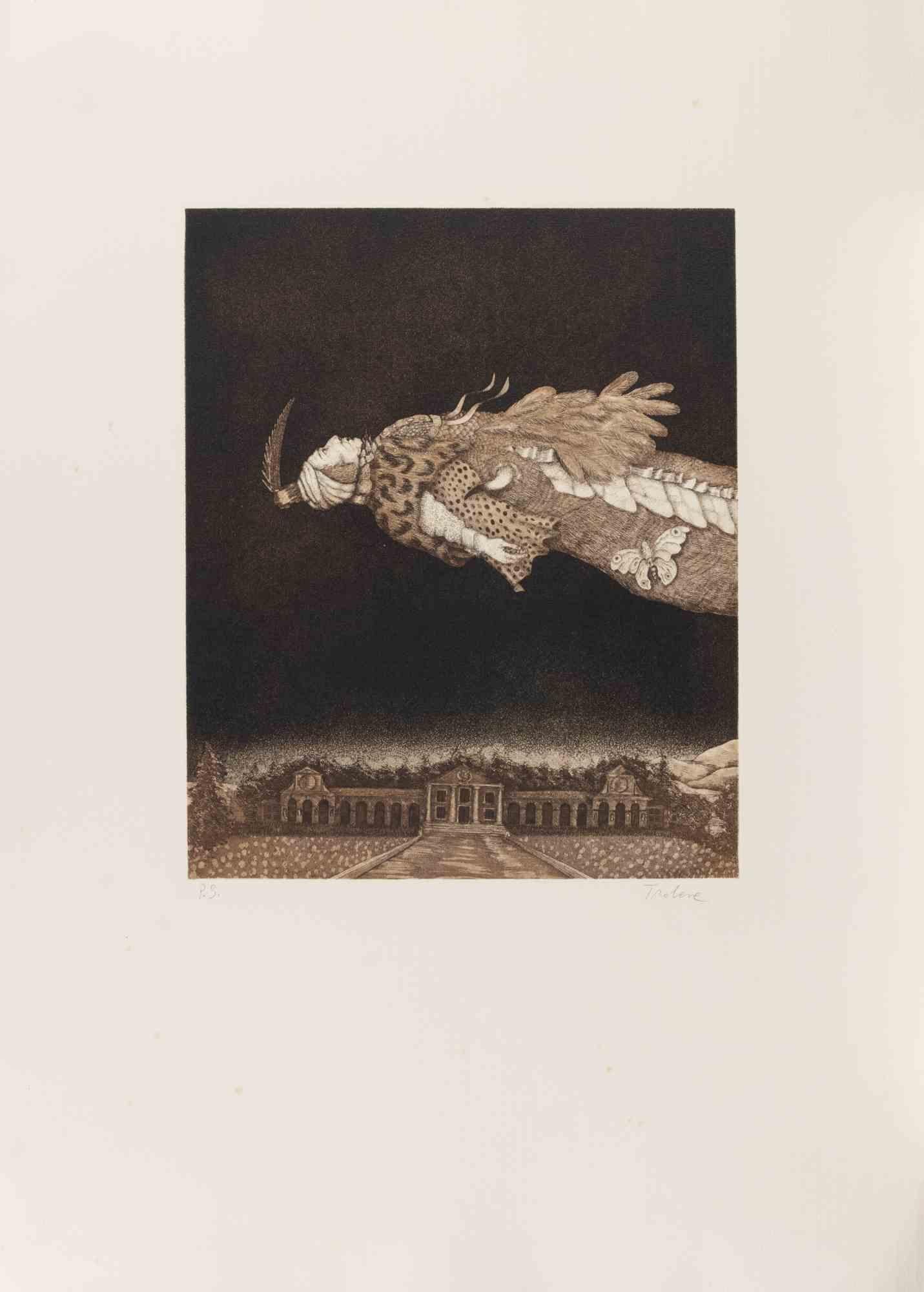Unknown Figurative Print - The Hybrid - Etching - 1990s